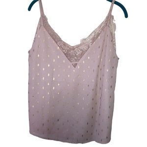 Dusty pink and gold cami
